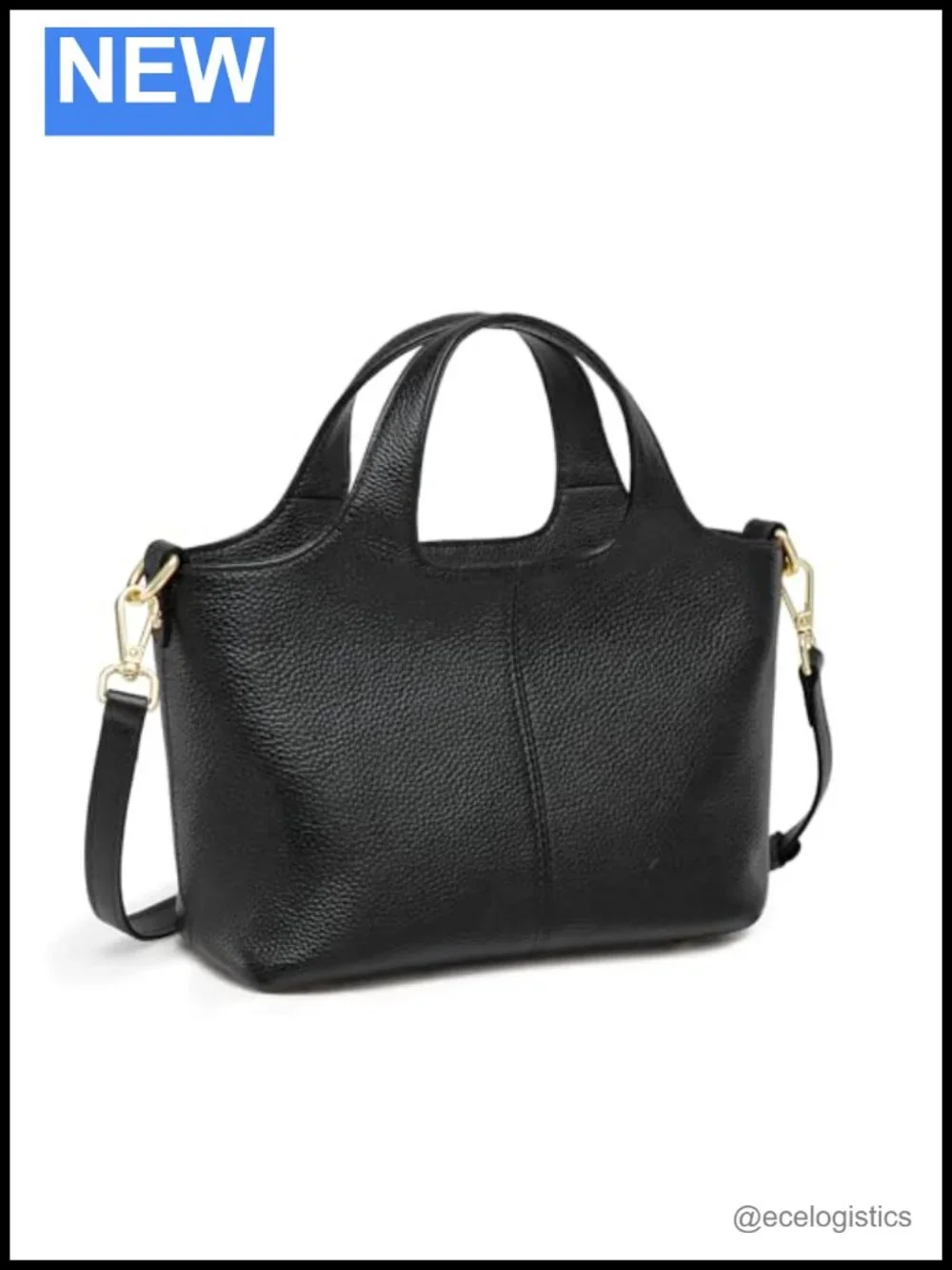 Top Grain Leather Crossbody Bag with Top Handle, Small Satchel Purse for Women